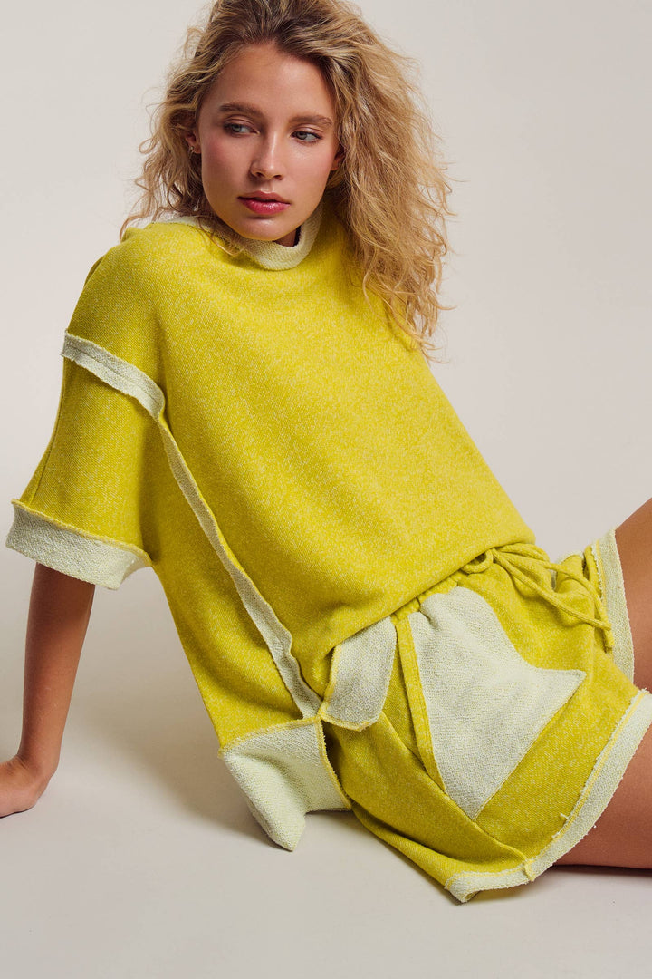 Reverse Seam Terry Two-Piece Set