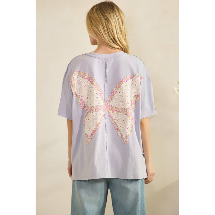 BUTTERFLY BLOOM BACK PATCH TEE