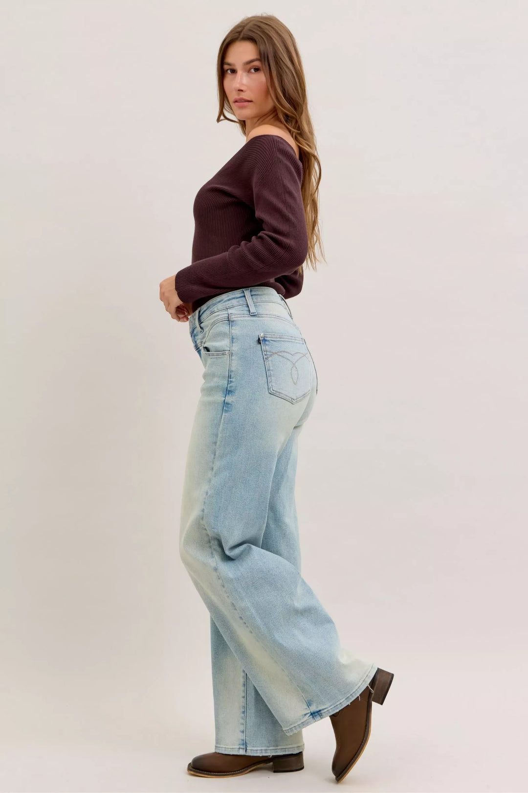 Denim - Judy Blue High Waist Column Straight Jeans - - Cultured Cloths Apparel