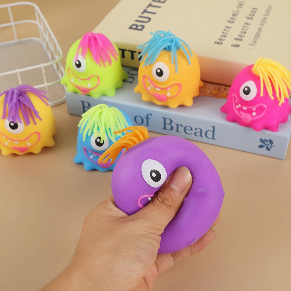 Accessories, Toys - Glitter Cute Monster Squishy Squeeze Toy Fidget Toy - random delivery - Cultured Cloths Apparel
