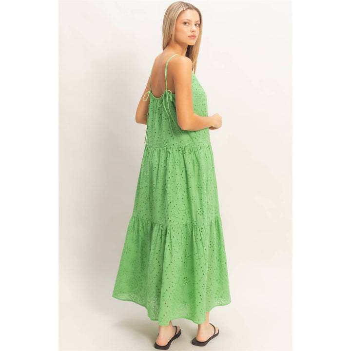 Dresses - Tiered Spaghetti Strap Maxi Dress - - Cultured Cloths Apparel