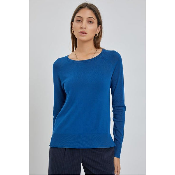Women's Sweaters - The Camille Sweater - Cobalt - Cultured Cloths Apparel