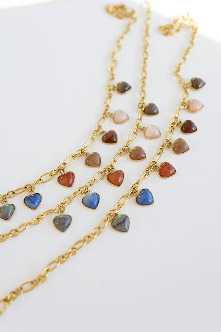 Accessories, Necklaces - Renaissance Heart Charm Necklace - - Cultured Cloths Apparel