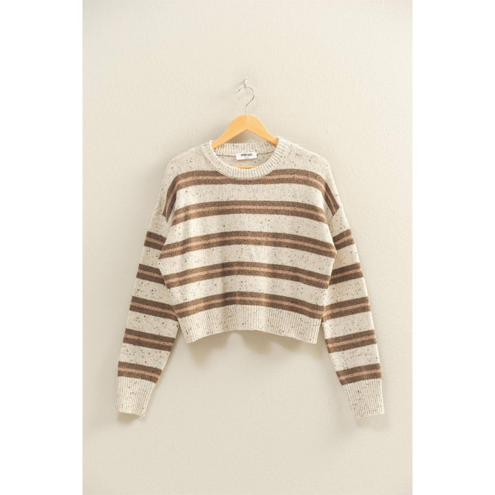 Striped Crew Neck Cozy Sweater