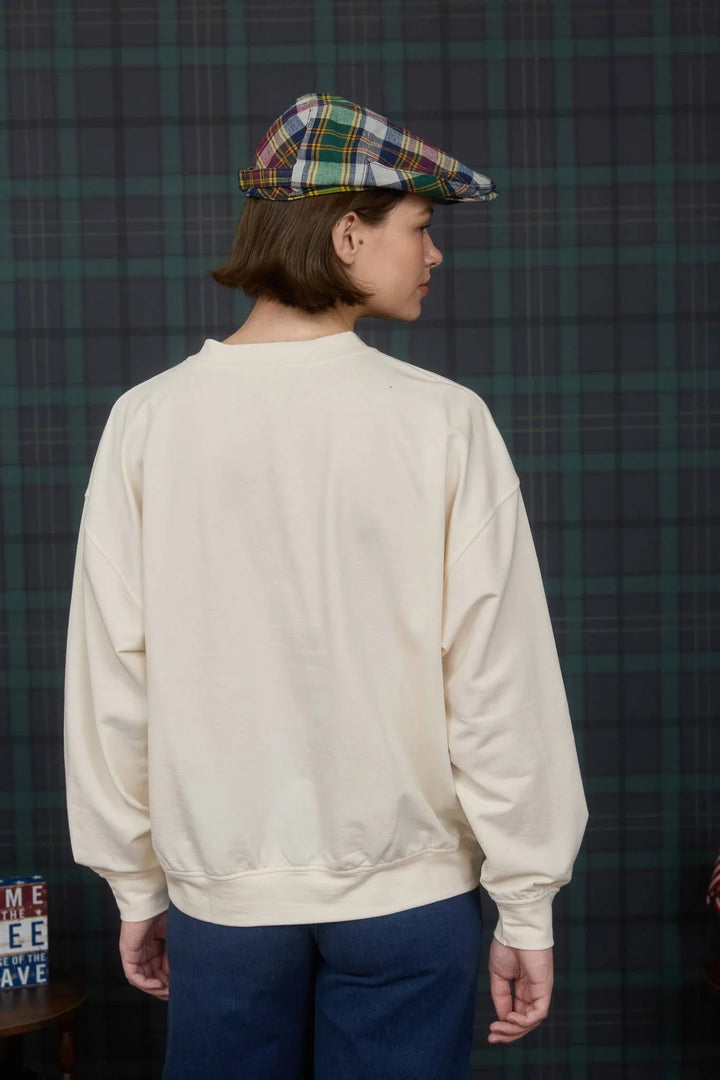 Women's Long Sleeve - USA VARSITY LETTER LONG SLEEVE KNIT TOP - - Cultured Cloths Apparel