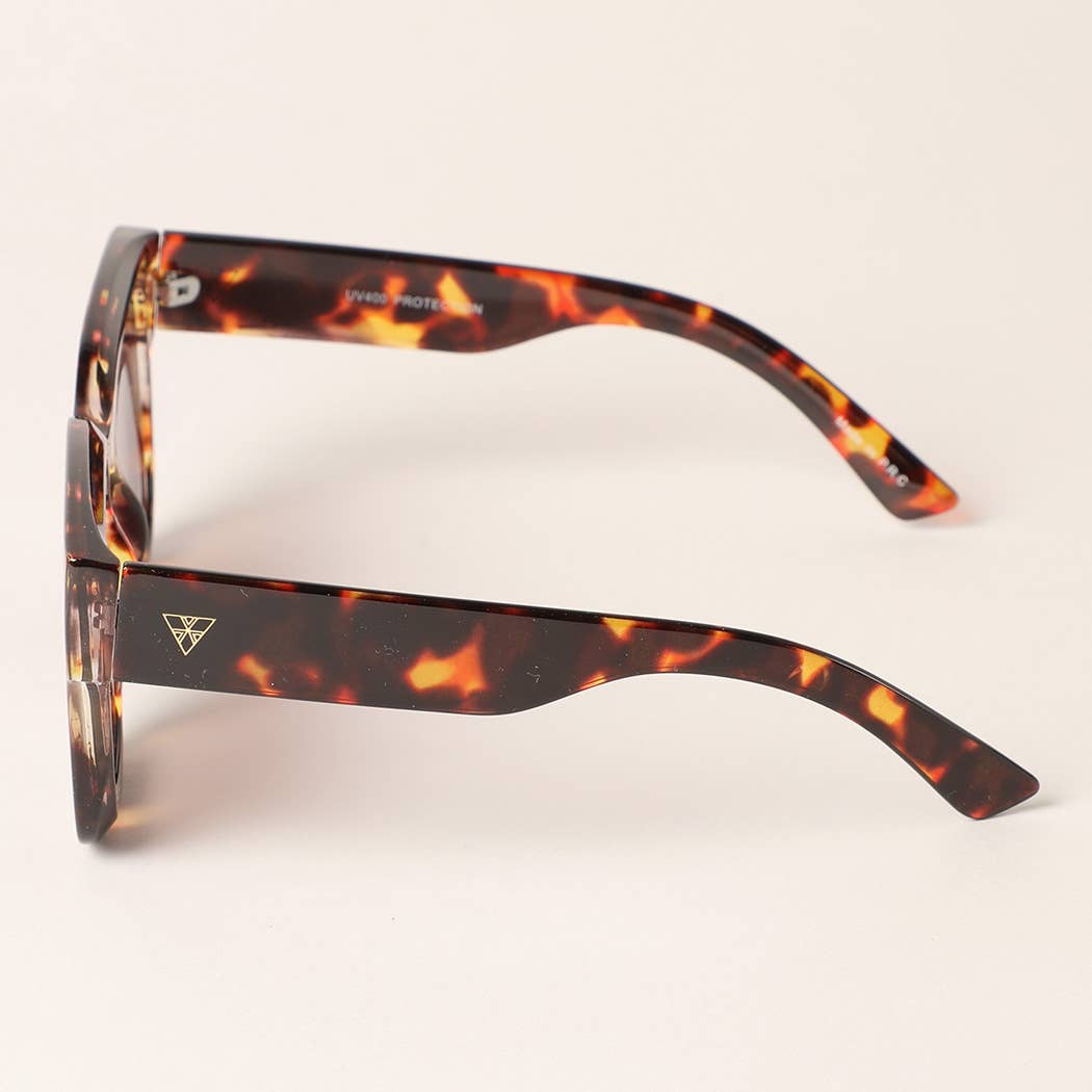 Sunglasses - Oversized Square Shape Chunky Frame Sunglasses - - Cultured Cloths Apparel