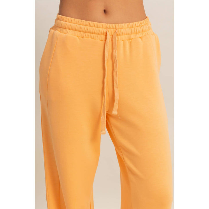 Elastic Waist Wide-Leg Pants