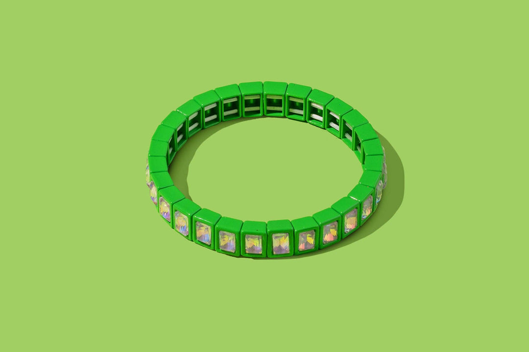 Accessories, Bracelets - Enamel Stretch Bracelet - Small Gems - Penelope - - Cultured Cloths Apparel