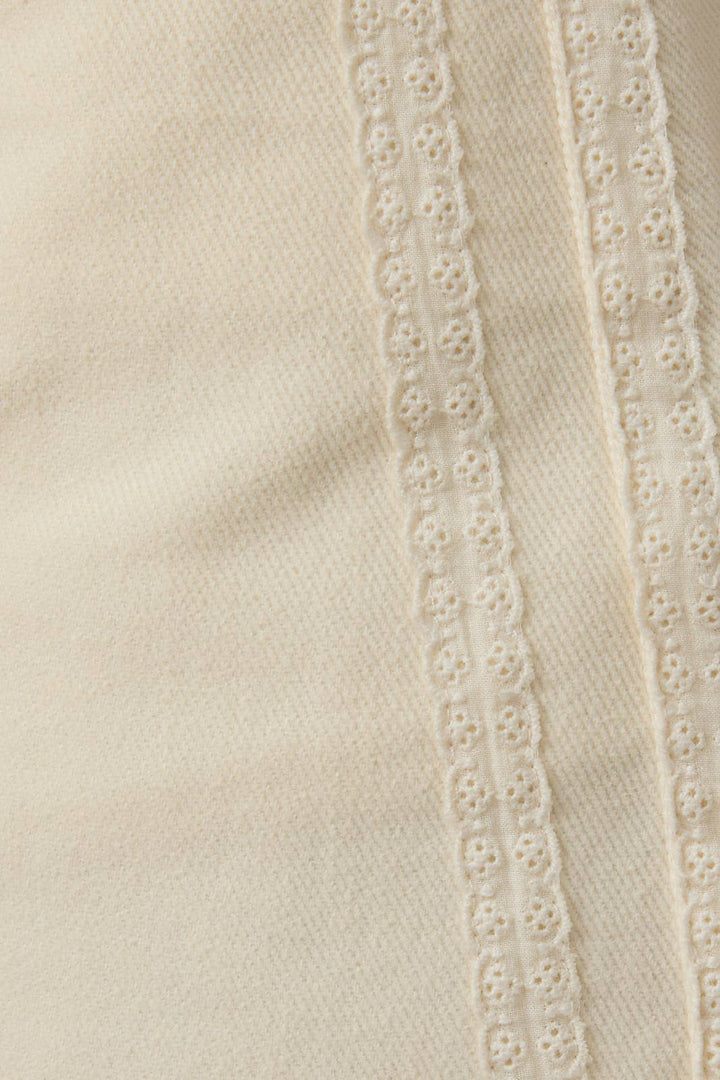 Women's Skirts - LOW RISE TWILL SKIRT WITH SIDE COTTON TRIM - - Cultured Cloths Apparel