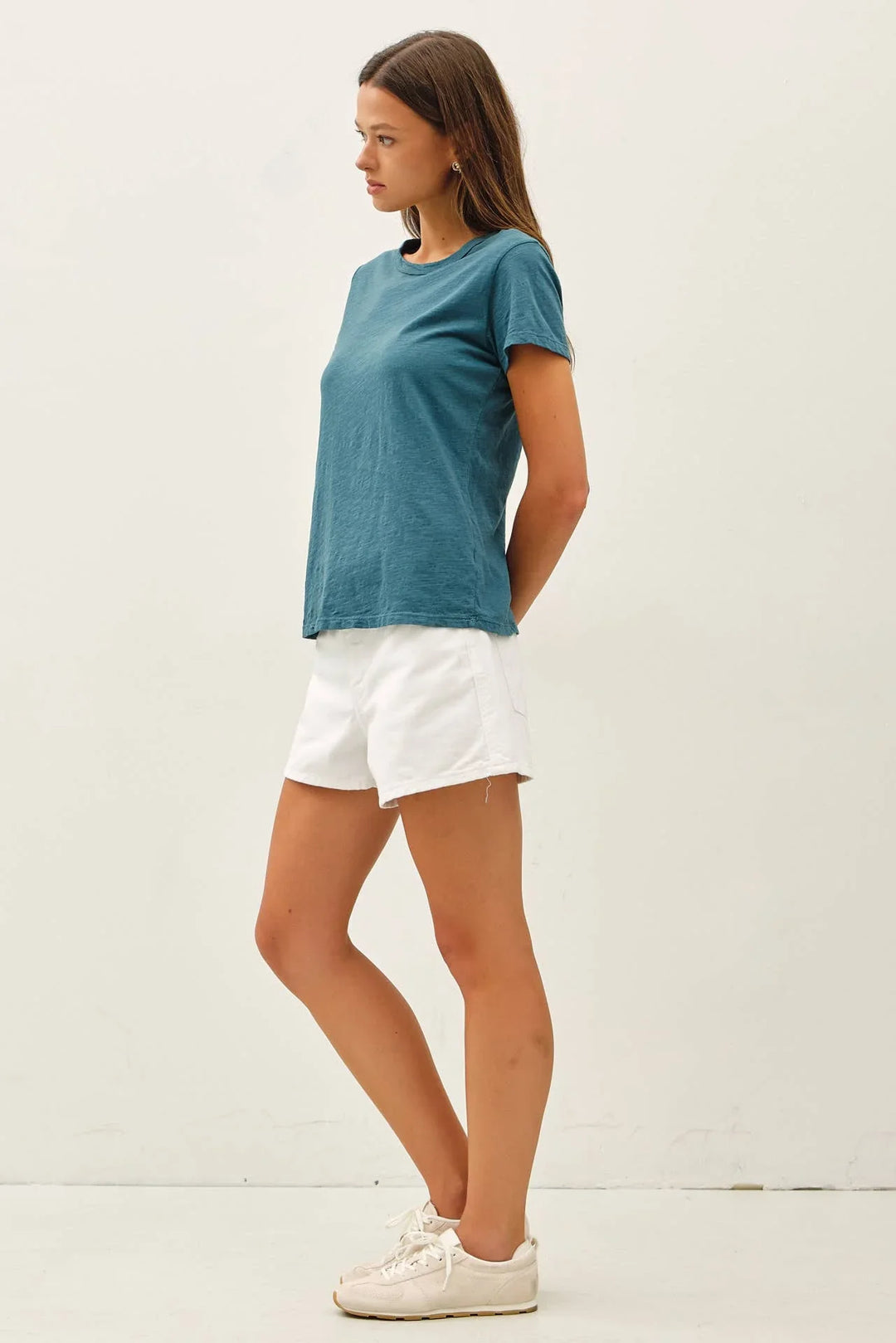 NEW COLOR-GARMENT DYED COTTON SLUB TEE