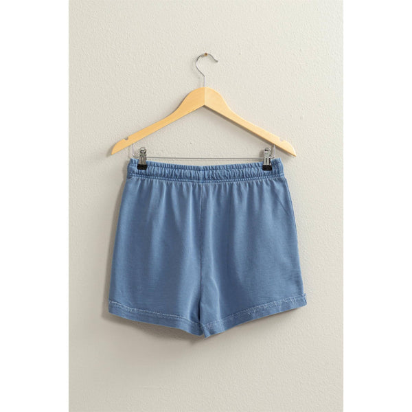 Women's Shorts - Pigment Dyed Raw Edge Detail Shorts -  - Cultured Cloths Apparel
