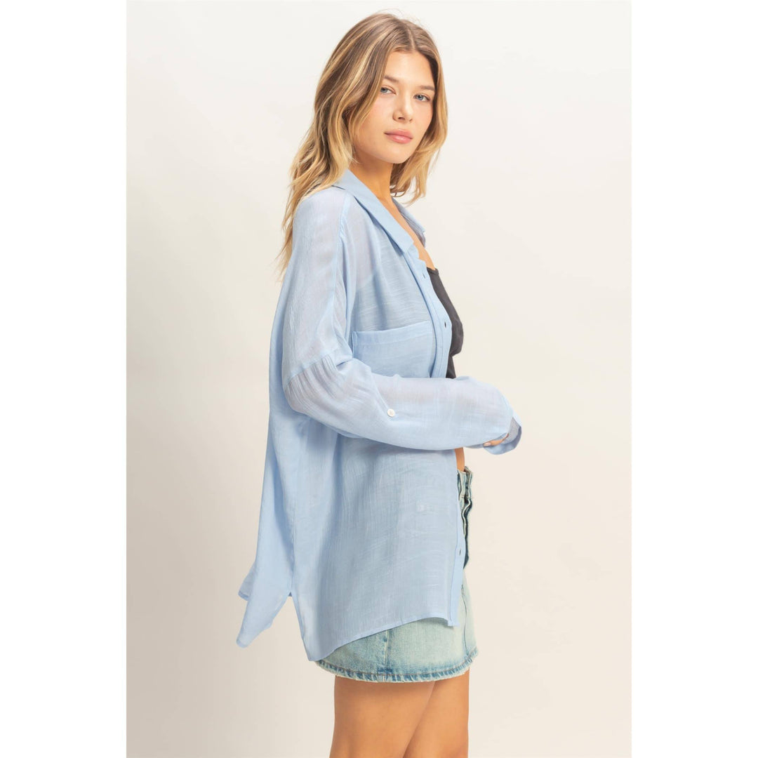 Women's Short Sleeve - Button-Down Blouse - - Cultured Cloths Apparel