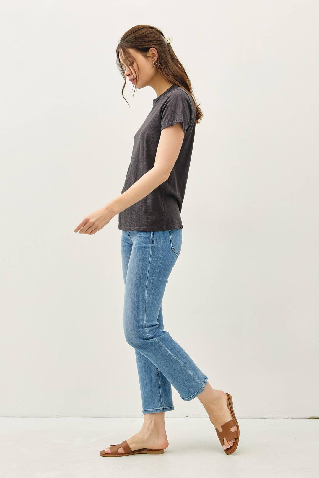 NEW COLOR-GARMENT DYED COTTON SLUB TEE