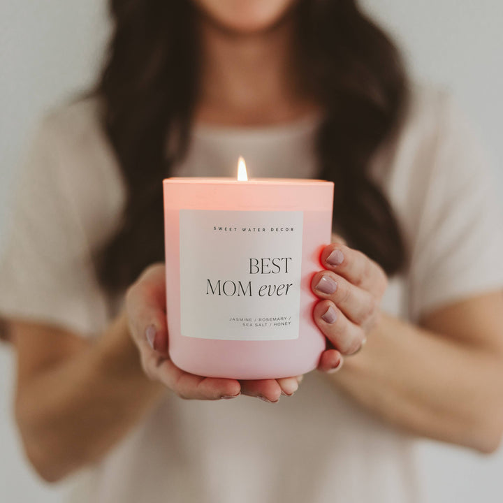 Candles - Best Mom Ever 15 oz Soy Candle, Matte Jar - Gifts - - Cultured Cloths Apparel