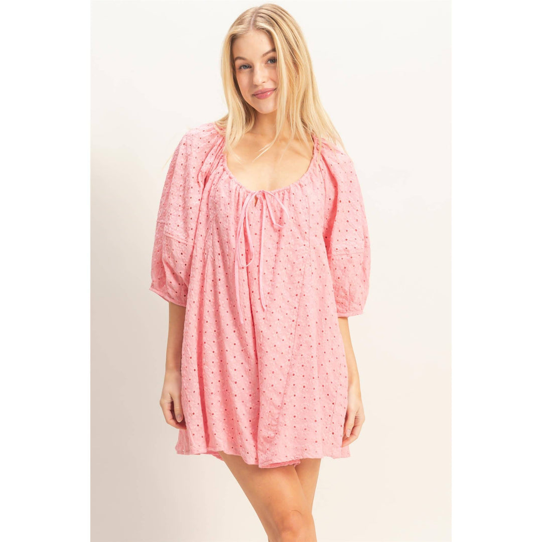 Women's Rompers - Eyelet Babydoll Romper - - Cultured Cloths Apparel