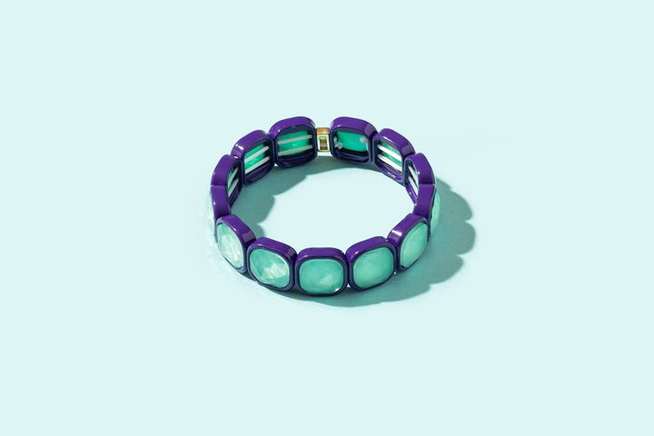 Accessories, Bracelets - Enamel Stretch Bracelet - Earth Tone Colors - - Cultured Cloths Apparel