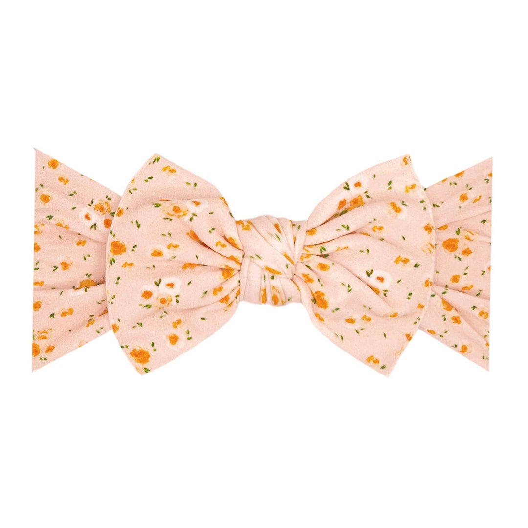 Accessories - Baby Bling® Printed Knot soft nylon headband - Honey - Cultured Cloths Apparel