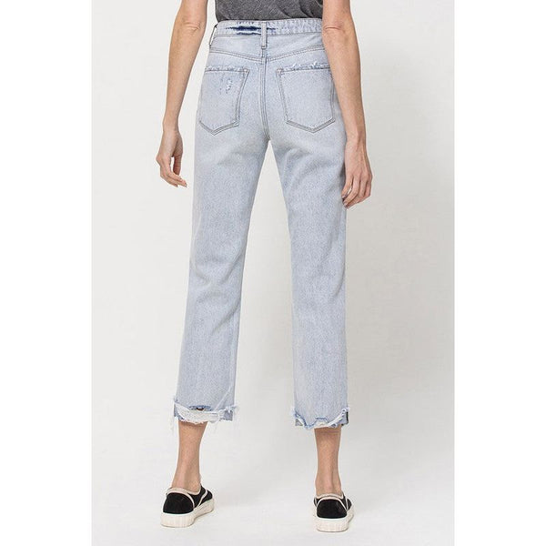 Denim - Super High Relaxed Cuffed Straight Jeans -  - Cultured Cloths Apparel