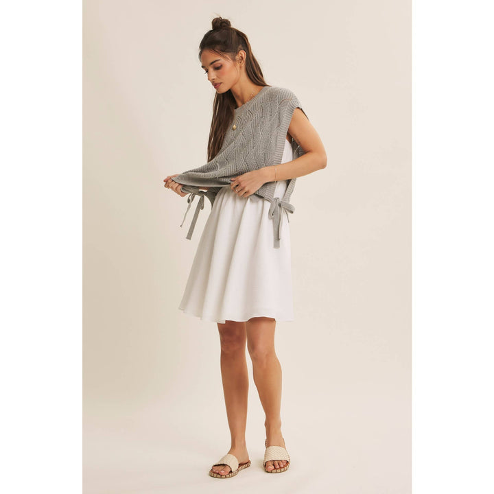 Dresses - MIX AND MATCH VALUE LAYERING SWEATER VEST AND CAMI DRESS SET - - Cultured Cloths Apparel
