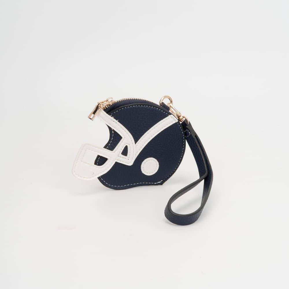 Football Helmet Coin Purse Wristlet
