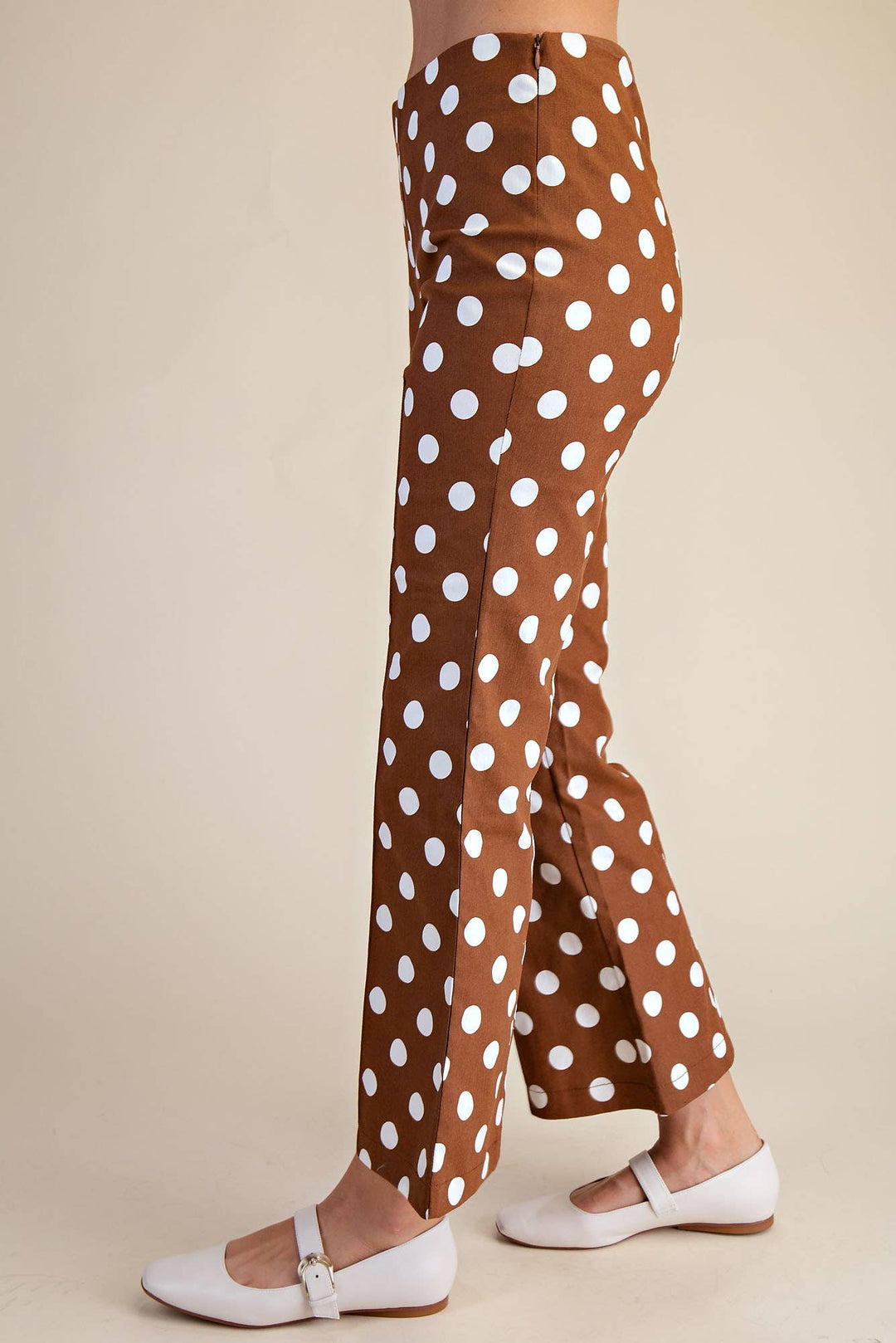Pants - Flare Crop Dot Pants - - Cultured Cloths Apparel