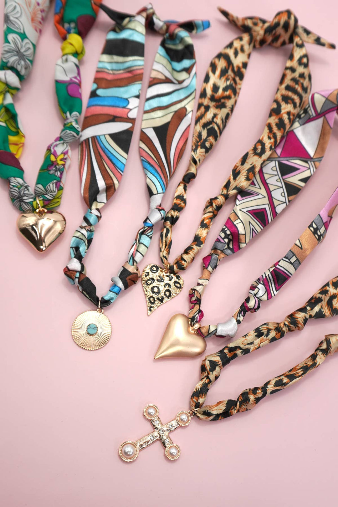 Accessories, Necklaces - HANDMADE SCARF CHARM NECKLACE | 80N91790 - - Cultured Cloths Apparel