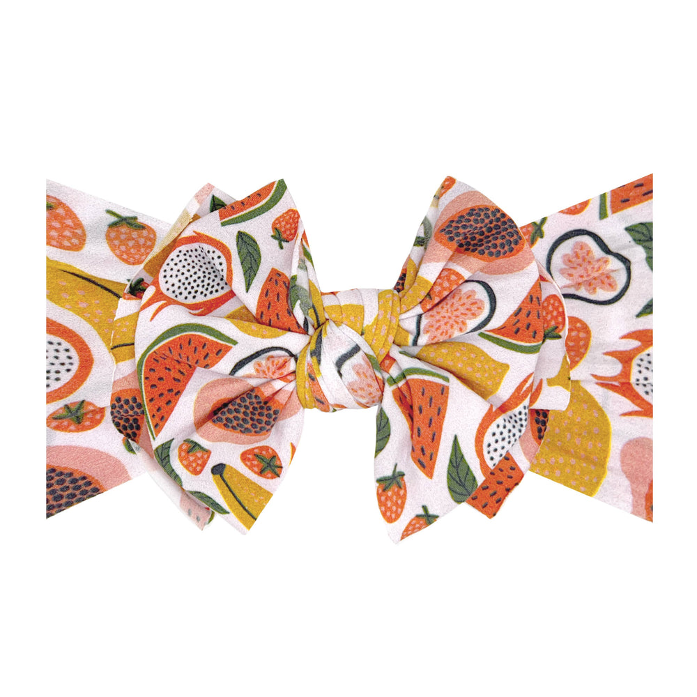 Accessories - Baby Bling® Printed FAB® soft nylon bow headband - Freckled Fig - Cultured Cloths Apparel