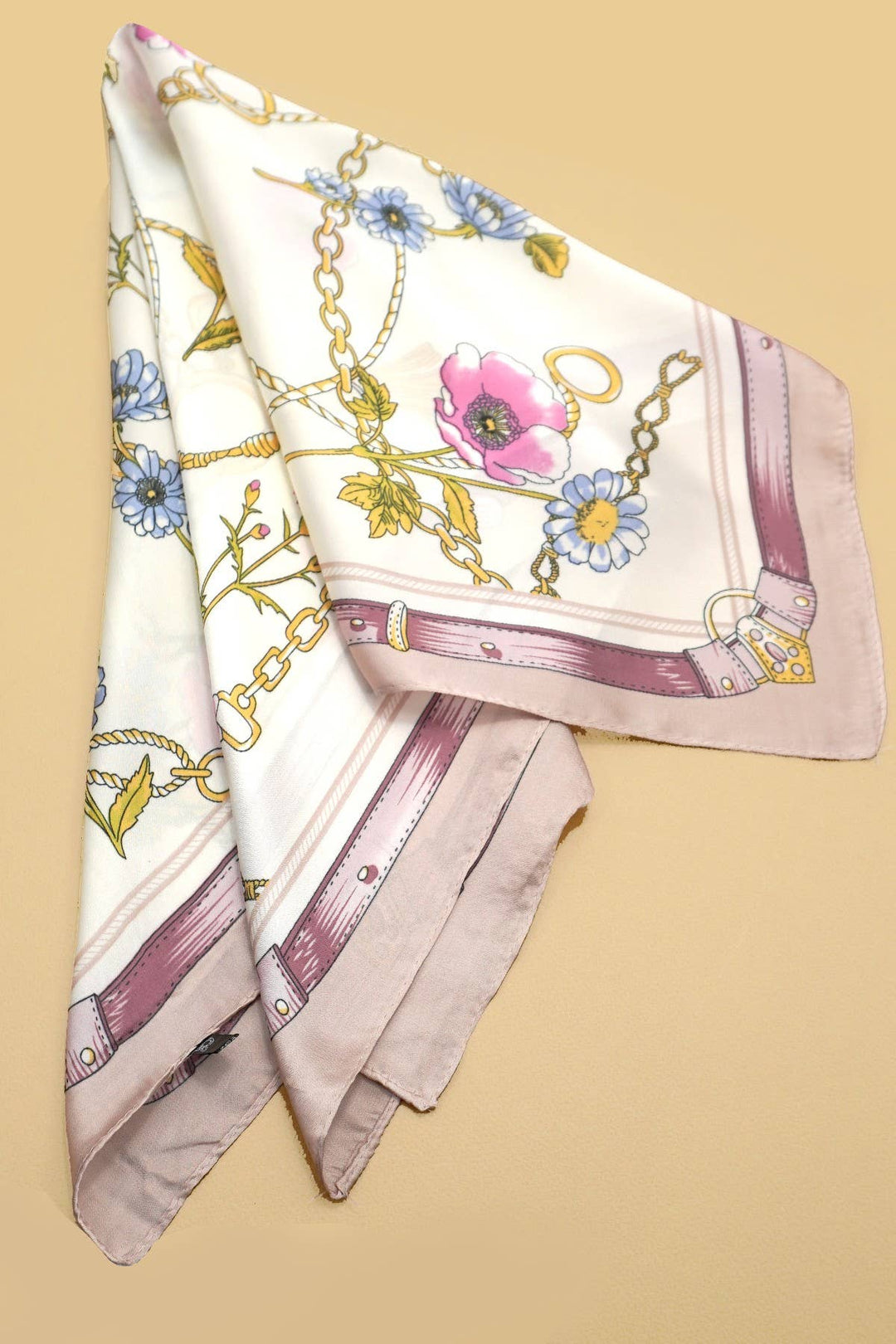 Accessories, Scarves - Vintage Floral Print Bandana Scarf - - Cultured Cloths Apparel