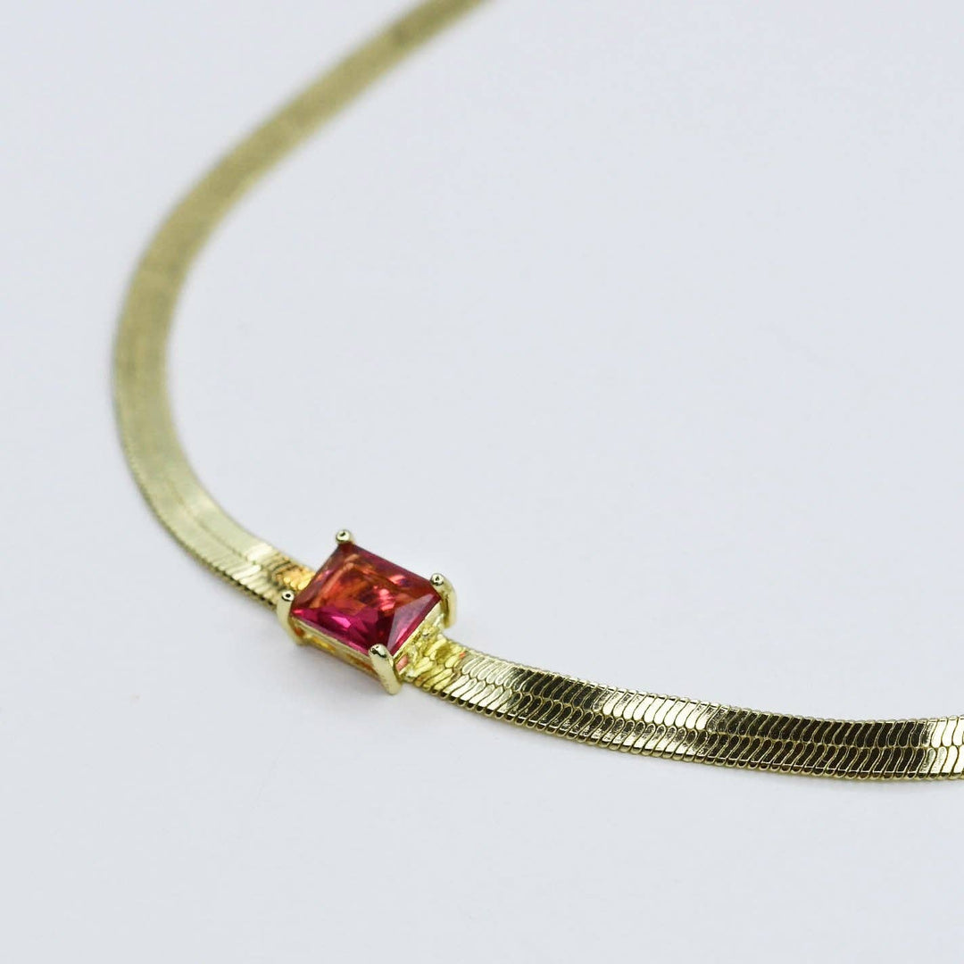 Accessories - Ruby Glow Necklace - - Cultured Cloths Apparel