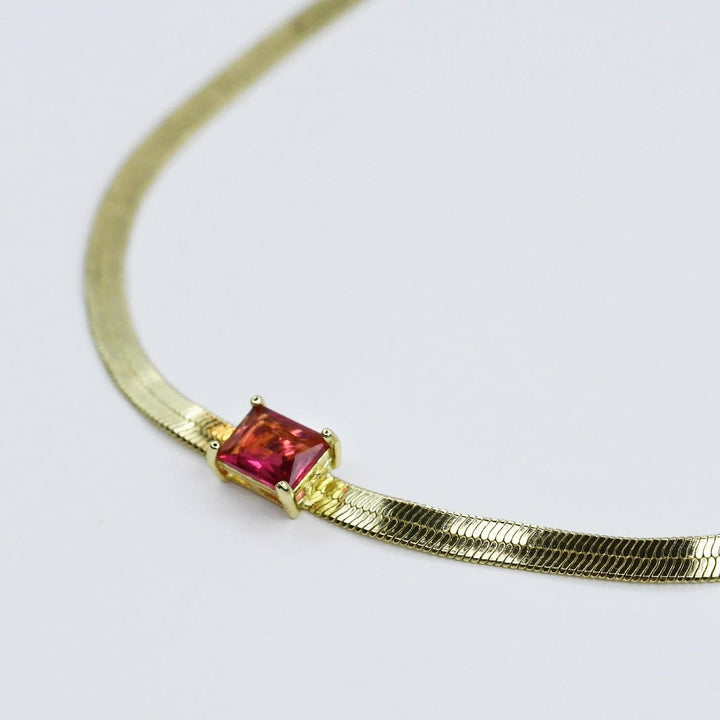 Accessories - Ruby Glow Necklace - - Cultured Cloths Apparel