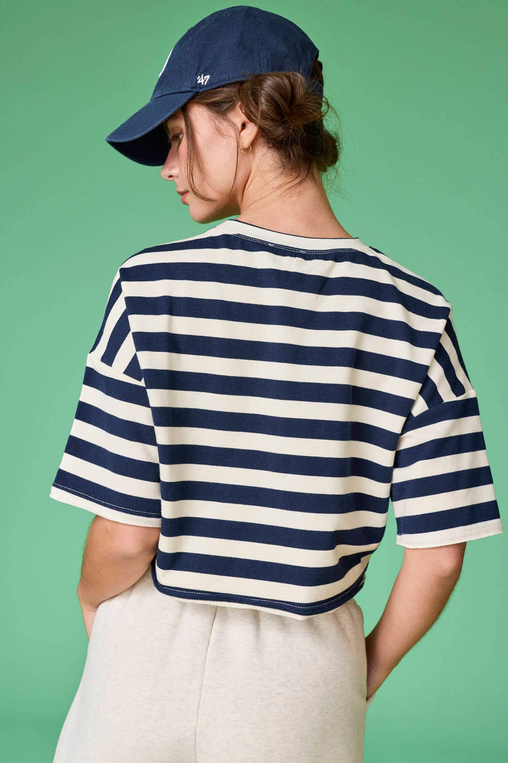 Women's Short Sleeve - Round Neck Short Sleeve Crop Top - - Cultured Cloths Apparel