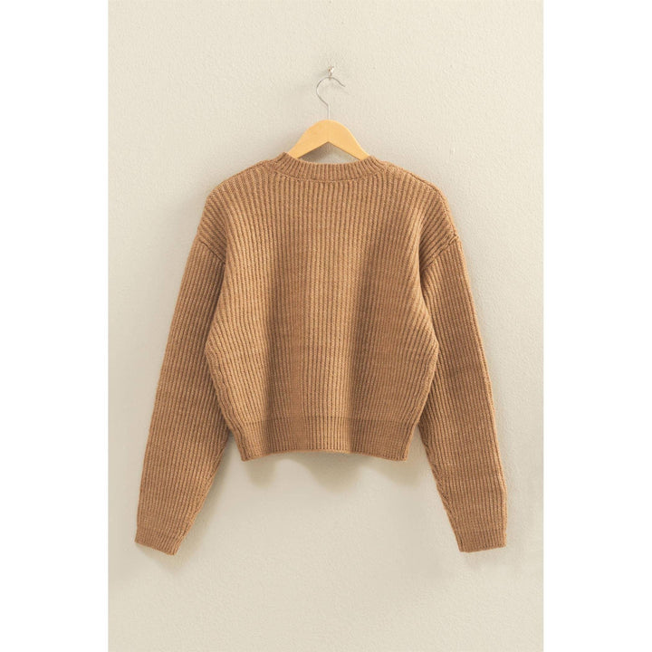 Women's Sweaters - Ribbed Crew Neck Sweater - - Cultured Cloths Apparel
