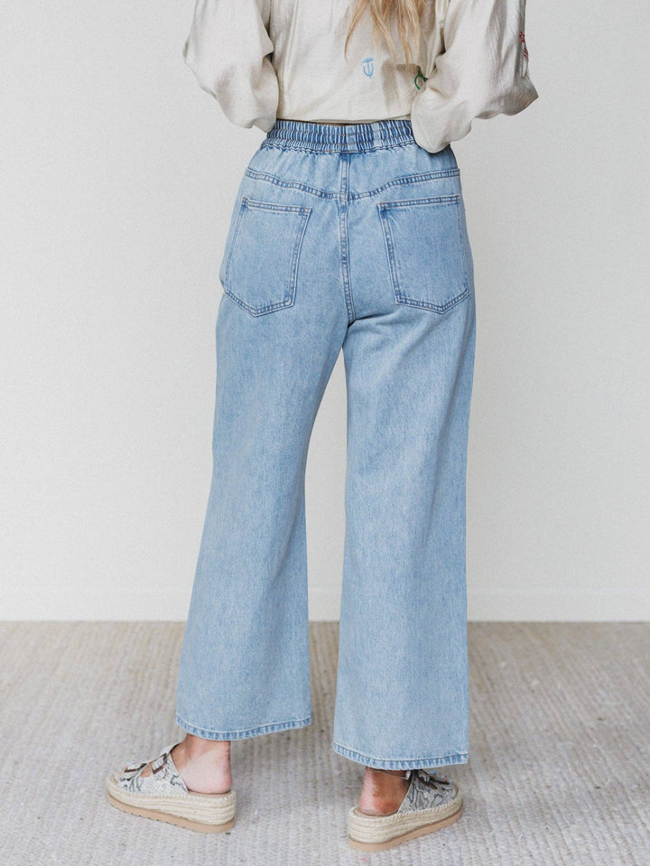 Pants - Soft Petal Denim Pants - Denim - - Cultured Cloths Apparel
