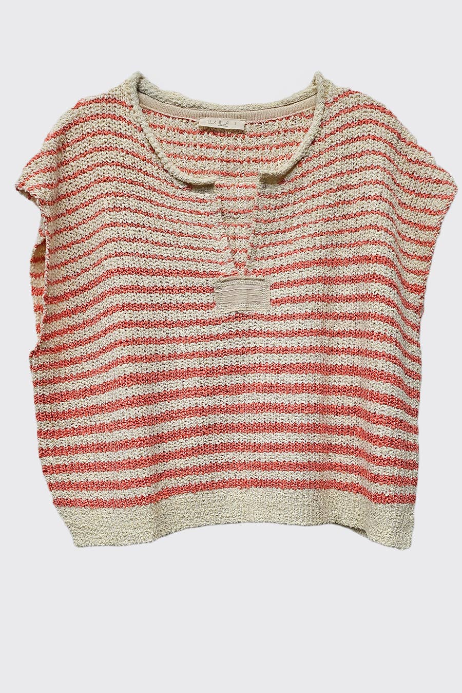 - Striped Cap sleeve Slouchy Sweater - - Cultured Cloths Apparel