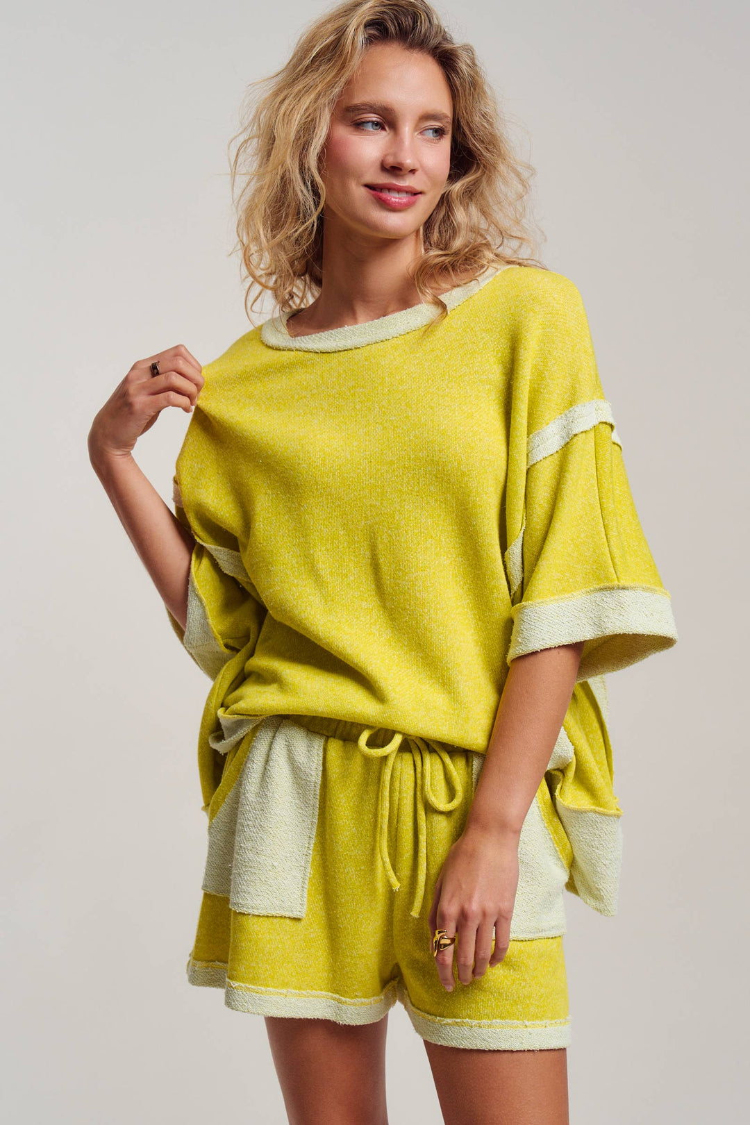 Reverse Seam Terry Two-Piece Set