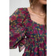 Women's Long Sleeve - Floral Babydoll Blouse -  - Cultured Cloths Apparel
