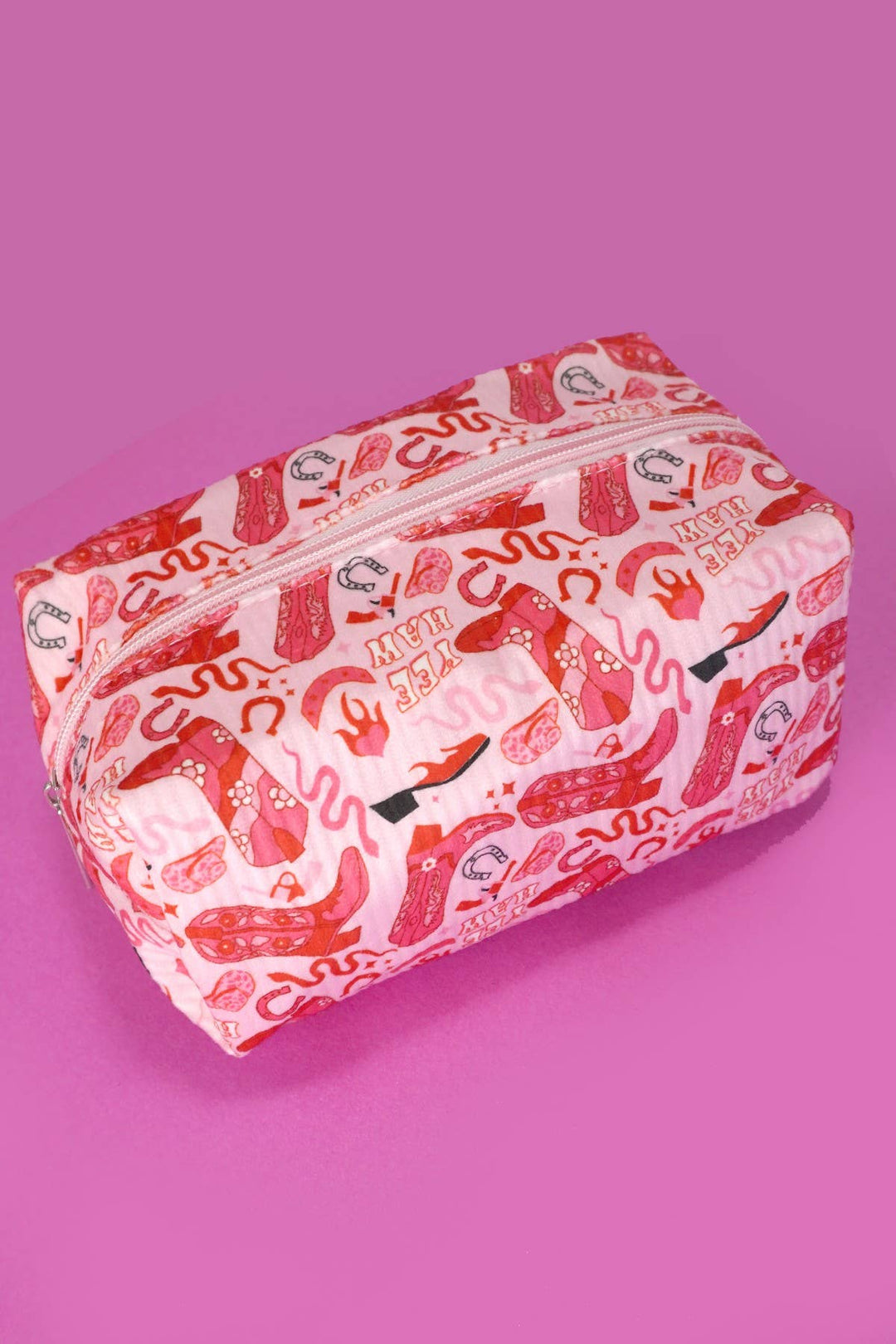 Accessories, Bags - MAKEUP COSMETIC POUCH BAG - WESTERN - Cultured Cloths Apparel