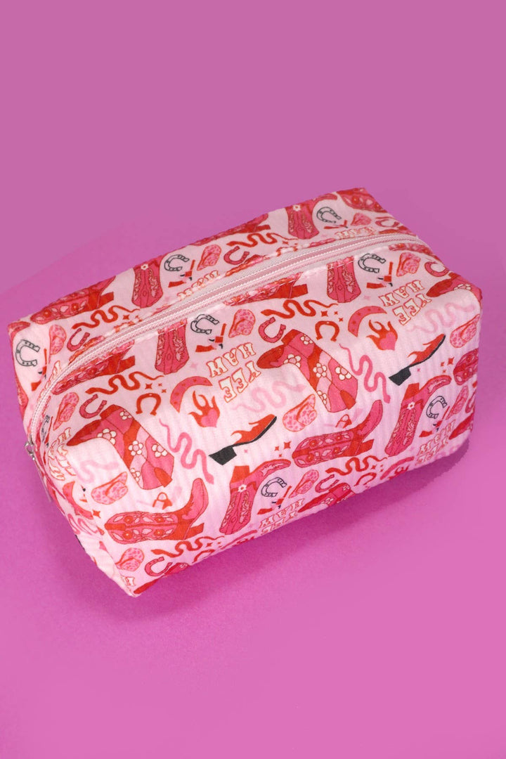 Accessories, Bags - MAKEUP COSMETIC POUCH BAG - WESTERN - Cultured Cloths Apparel