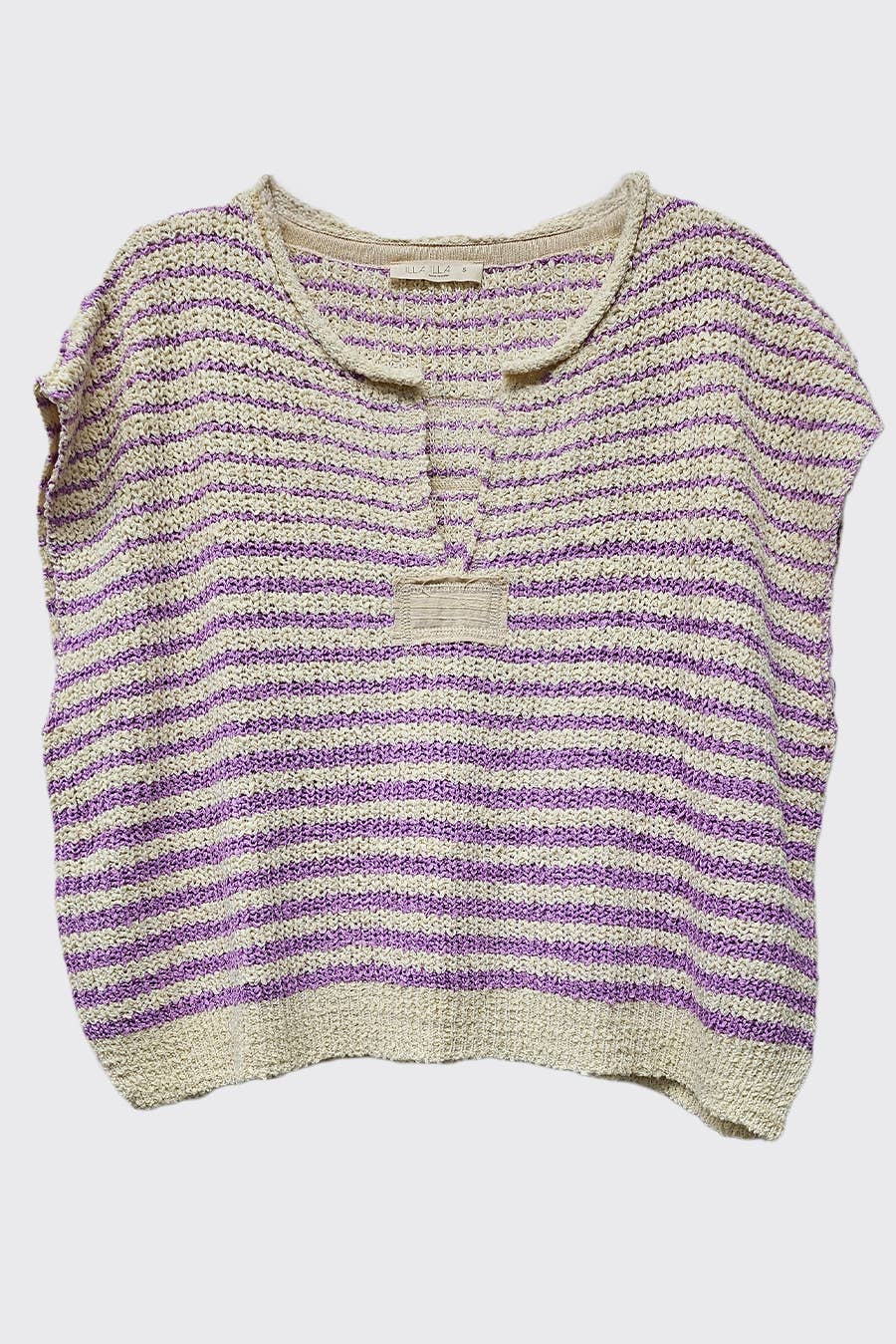 - Striped Cap sleeve Slouchy Sweater - - Cultured Cloths Apparel