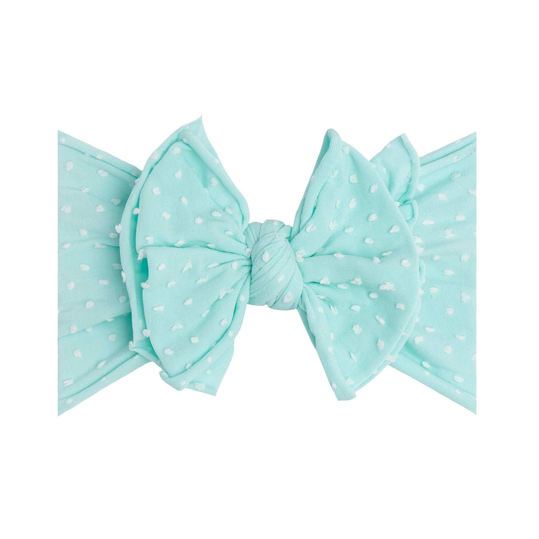 Accessories - Baby Bling® Shabby Dot FAB-BOW-LOUS® soft nylon bow headband - - Cultured Cloths Apparel