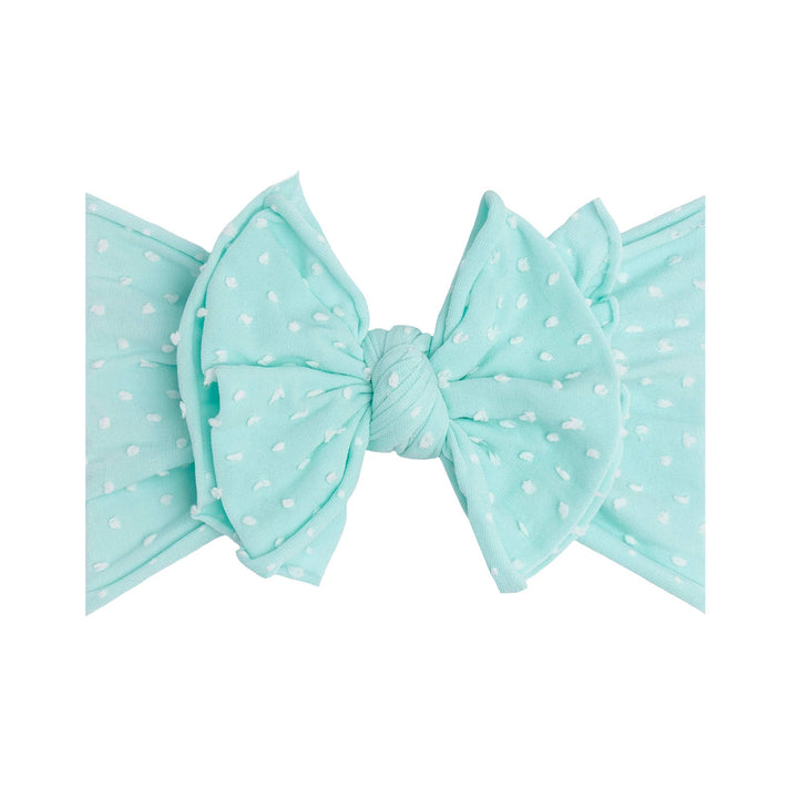 Accessories - Baby Bling® Shabby Dot FAB-BOW-LOUS® soft nylon bow headband - - Cultured Cloths Apparel