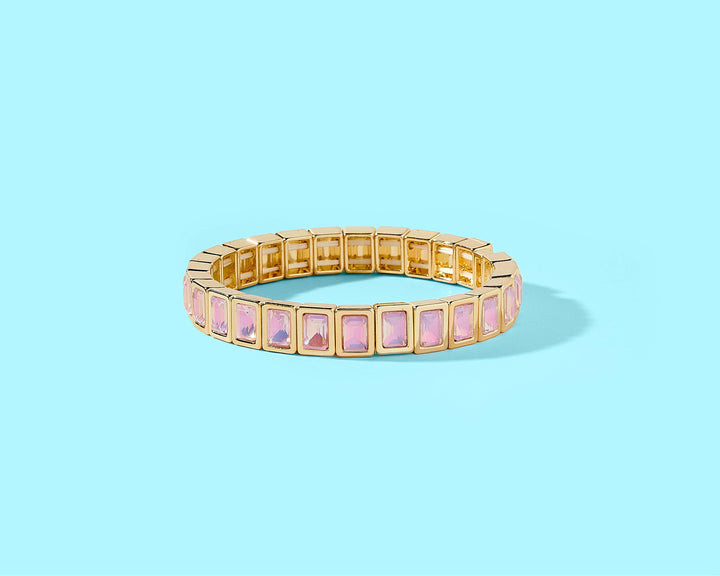Accessories, Bracelets - Enamel Stretch Bracelet - Love - - Cultured Cloths Apparel