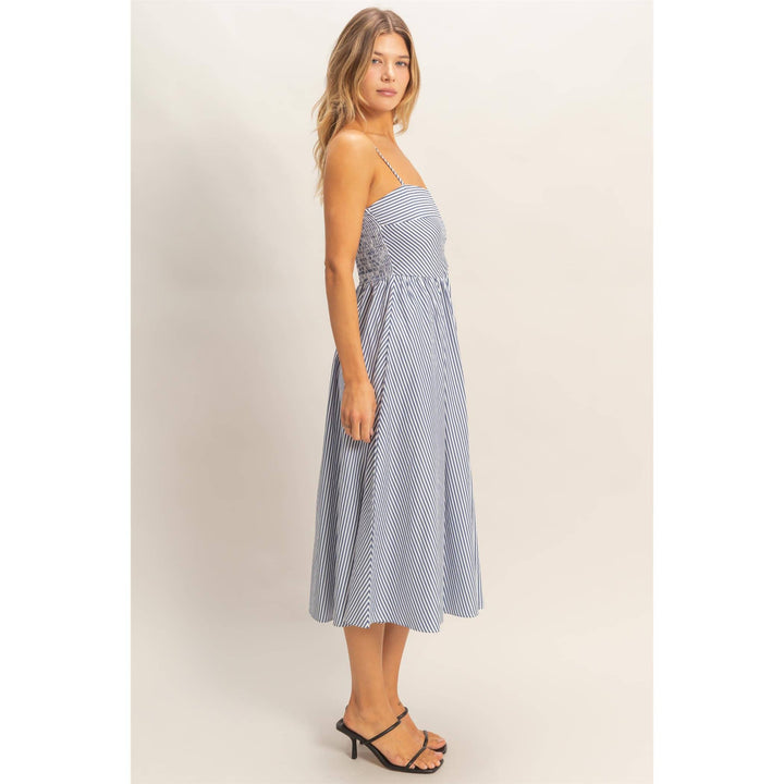 Striped Spaghetti Strap Dress