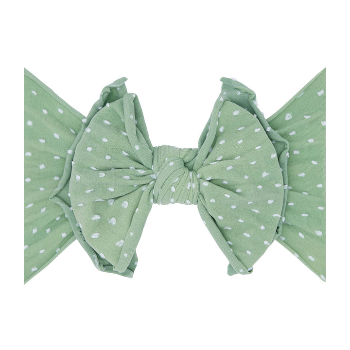 Accessories - Baby Bling® Shabby Dot FAB-BOW-LOUS® soft nylon bow headband - - Cultured Cloths Apparel
