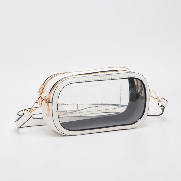 - Double Zipper Oval Clear Gameday/Stadium Bag - - Cultured Cloths Apparel