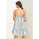 Women's Dresses - Summer Sweetness Stripe Print Tiered Mini Dress -  - Cultured Cloths Apparel