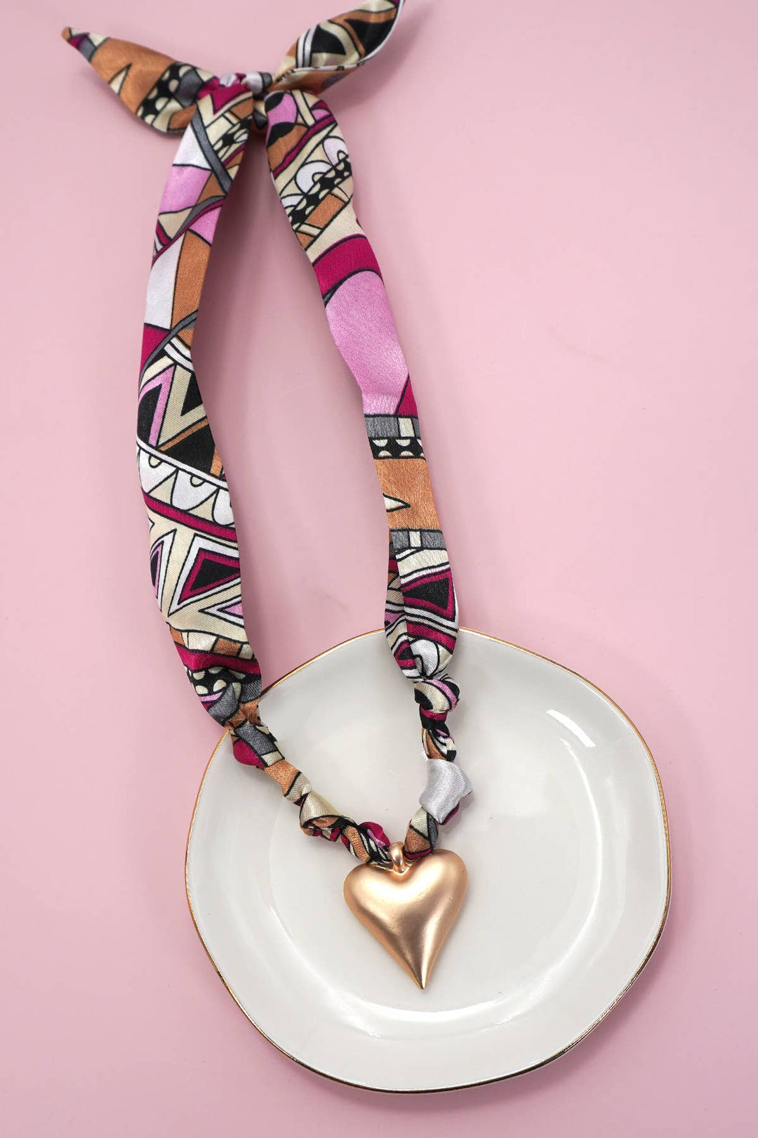 Accessories, Necklaces - HANDMADE SCARF CHARM NECKLACE | 80N91790 - - Cultured Cloths Apparel