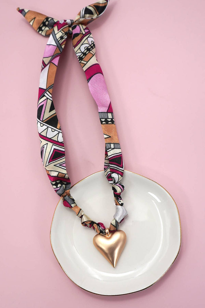 Accessories, Necklaces - HANDMADE SCARF CHARM NECKLACE | 80N91790 - - Cultured Cloths Apparel
