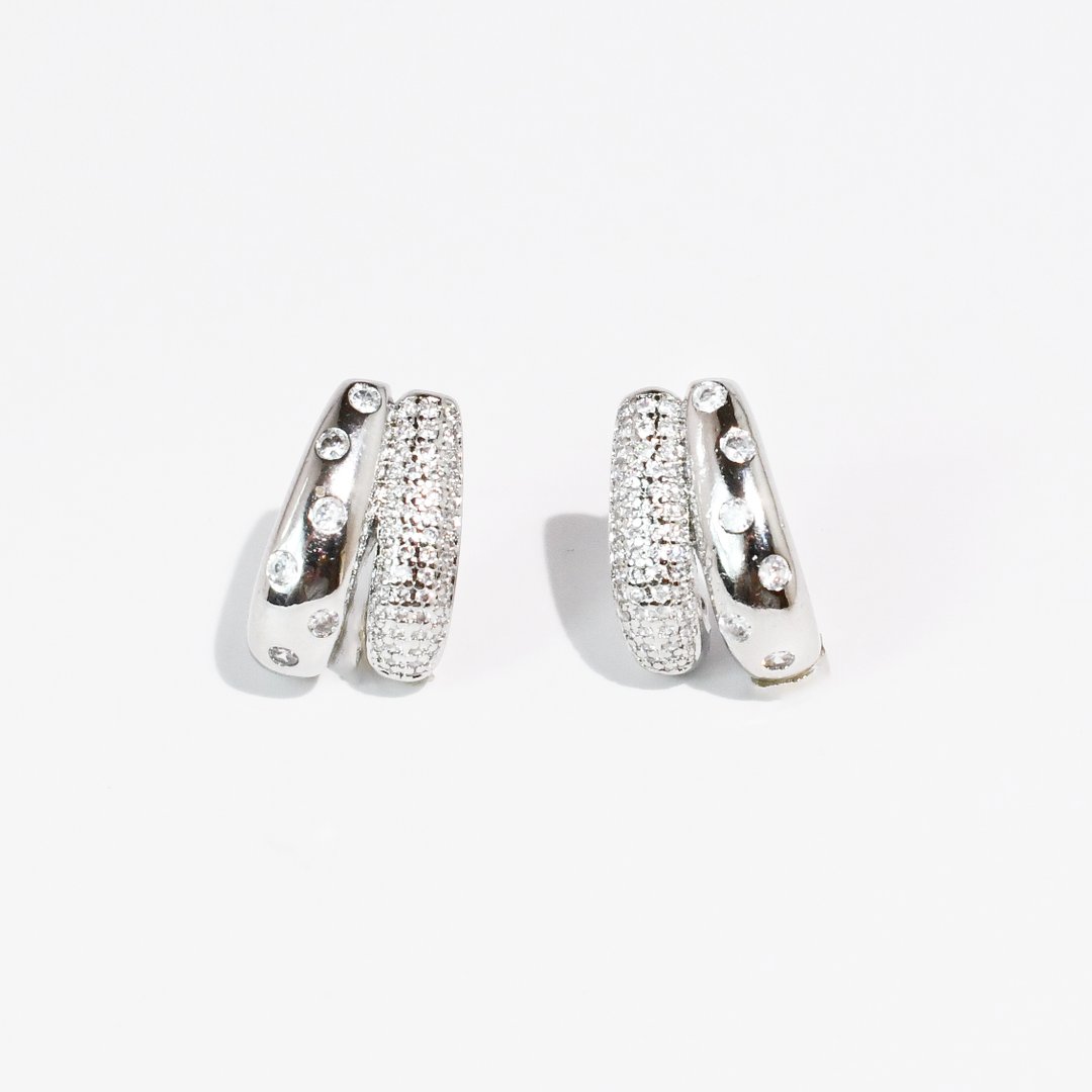 Accessories - Twinkle Touch Earring Silver - - Cultured Cloths Apparel
