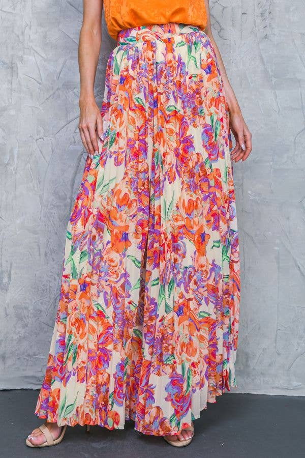Pants - Desert Bloom Bells - APRICOT - Cultured Cloths Apparel
